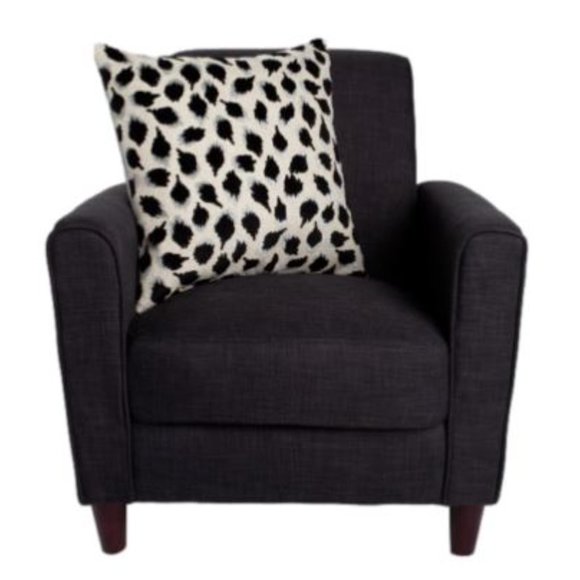 Canaan Velvet Animal Print Pillow 20" X 20" NWT Accent Decor Couch Living Room - Picture 1 of 2